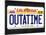 OUTATIME License Plate-null-Framed Poster