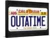 OUTATIME License Plate-null-Framed Poster