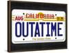OUTATIME License Plate-null-Framed Poster
