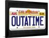 OUTATIME License Plate-null-Framed Poster