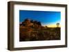 Outback landscape of Devils Marbles rock formations, Karlu Karlu Conservation Reserve-Alberto Mazza-Framed Photographic Print