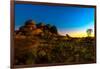 Outback landscape of Devils Marbles rock formations, Karlu Karlu Conservation Reserve-Alberto Mazza-Framed Photographic Print