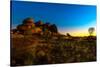 Outback landscape of Devils Marbles rock formations, Karlu Karlu Conservation Reserve-Alberto Mazza-Stretched Canvas