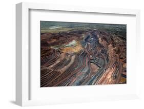 Outback mines aerial, Australia-John Gollings-Framed Photo