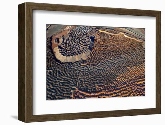 Outback mines aerials.-John Gollings-Framed Photo