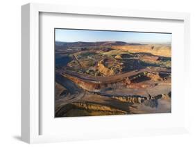 Outback mines aerials.-John Gollings-Framed Photo