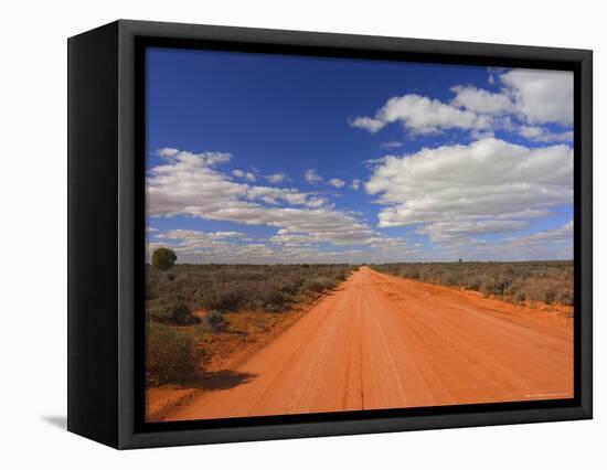 Outback Road, Menindee, New South Wales, Australia, Pacific-Jochen Schlenker-Framed Stretched Canvas