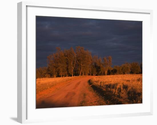 Outback Road, Wentworth, New South Wales, Australia-Jochen Schlenker-Framed Photographic Print