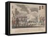 Outbreak of the Polish Revolution in Warsaw on November 1830-Georg Benedikt Wunder-Framed Stretched Canvas