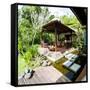 Outdoor Area at Luxury Accommodation Near Ubud on the Island of Bali, Indonesia, Southeast Asia-Matthew Williams-Ellis-Framed Stretched Canvas