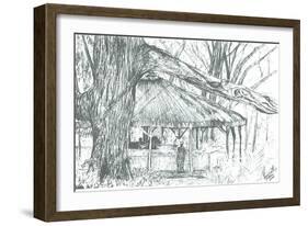 Outdoor bar, lake Naivasha, 2006-Vincent Alexander Booth-Framed Giclee Print