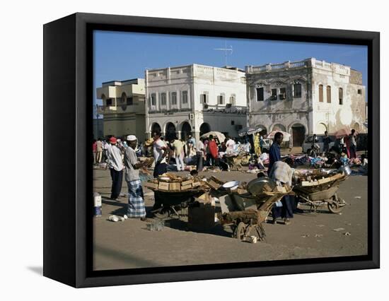 Outdoor Bazaar Scene, Djibouti City, Djibouti, Africa-Ken Gillham-Framed Stretched Canvas