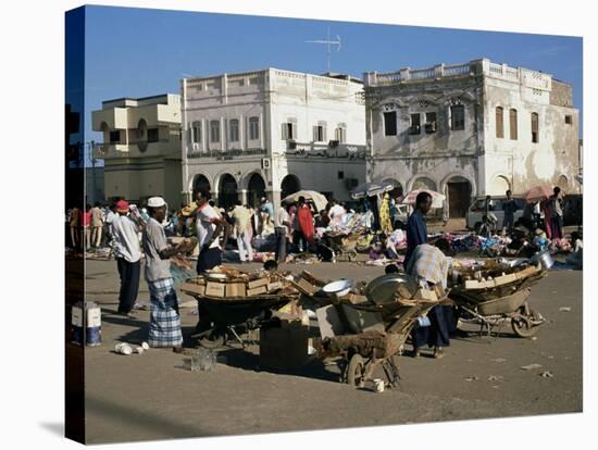 Outdoor Bazaar Scene, Djibouti City, Djibouti, Africa-Ken Gillham-Stretched Canvas