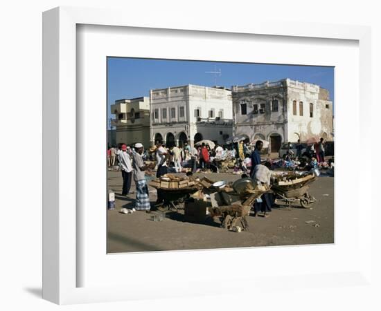 Outdoor Bazaar Scene, Djibouti City, Djibouti, Africa-Ken Gillham-Framed Photographic Print