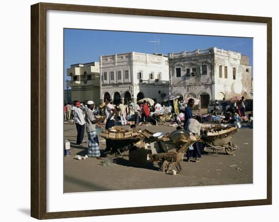 Outdoor Bazaar Scene, Djibouti City, Djibouti, Africa-Ken Gillham-Framed Photographic Print