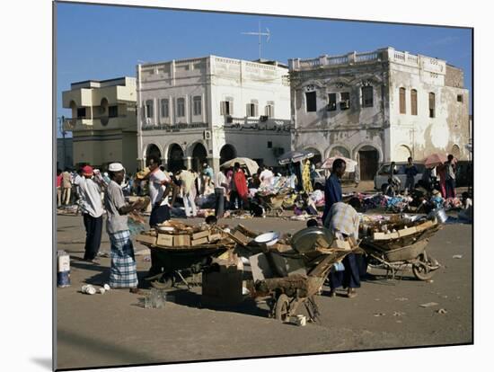 Outdoor Bazaar Scene, Djibouti City, Djibouti, Africa-Ken Gillham-Mounted Photographic Print