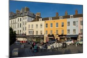 Outdoor Cafe and Typical Terrace in Centre of Margate, Kent, England, United Kingdom, Europe-Charles Bowman-Mounted Photographic Print