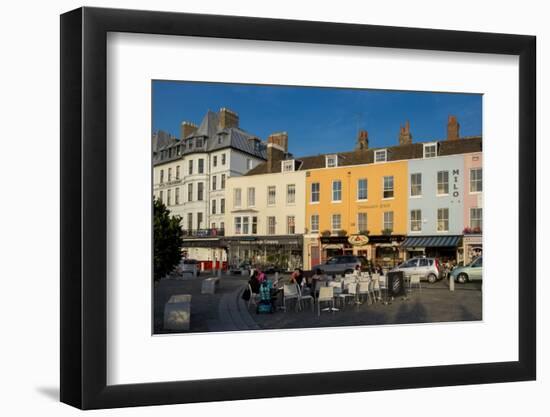 Outdoor Cafe and Typical Terrace in Centre of Margate, Kent, England, United Kingdom, Europe-Charles Bowman-Framed Photographic Print