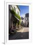 Outdoor Cafe in the Pedestrian Zone in Aarhus, Denmark-Michael Runkel-Framed Photographic Print