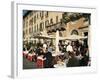 Outdoor Cafe, Piazza Navona, Rome, Lazio, Italy-Sergio Pitamitz-Framed Photographic Print