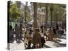 Outdoor Cafe, Plaza Nueva, Granada, Andalucia, Spain-Sheila Terry-Stretched Canvas