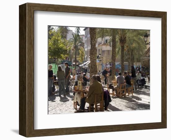 Outdoor Cafe, Plaza Nueva, Granada, Andalucia, Spain-Sheila Terry-Framed Photographic Print
