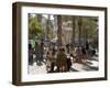 Outdoor Cafe, Plaza Nueva, Granada, Andalucia, Spain-Sheila Terry-Framed Photographic Print