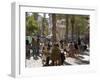 Outdoor Cafe, Plaza Nueva, Granada, Andalucia, Spain-Sheila Terry-Framed Photographic Print