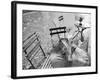 Outdoor Cafe Table, Lucerne, Switzerland-Walter Bibikow-Framed Photographic Print