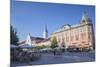 Outdoor Cafes in Hlavne Nam (Main Square), Kosice, Kosice Region, Slovakia, Europe-Ian Trower-Mounted Photographic Print