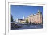 Outdoor Cafes in Hlavne Nam (Main Square), Kosice, Kosice Region, Slovakia, Europe-Ian Trower-Framed Photographic Print