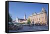 Outdoor Cafes in Hlavne Nam (Main Square), Kosice, Kosice Region, Slovakia, Europe-Ian Trower-Framed Stretched Canvas