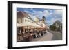 Outdoor Cafes in Hlavne Nam (Main Square), Kosice, Kosice Region, Slovakia, Europe-Ian Trower-Framed Photographic Print