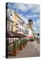 Outdoor Cafes in Hlavne Nam (Main Square), Kosice, Kosice Region, Slovakia, Europe-Ian Trower-Stretched Canvas