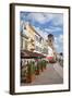 Outdoor Cafes in Hlavne Nam (Main Square), Kosice, Kosice Region, Slovakia, Europe-Ian Trower-Framed Photographic Print