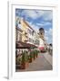 Outdoor Cafes in Hlavne Nam (Main Square), Kosice, Kosice Region, Slovakia, Europe-Ian Trower-Framed Photographic Print