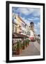 Outdoor Cafes in Hlavne Nam (Main Square), Kosice, Kosice Region, Slovakia, Europe-Ian Trower-Framed Photographic Print