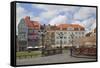 Outdoor Cafes in Piata Unirii, Timisoara, Banat, Romania, Europe-Ian Trower-Framed Stretched Canvas