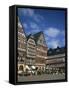 Outdoor Cafes in the Romer Area, Frankfurt Am Main, Germany, Europe-Tovy Adina-Framed Stretched Canvas