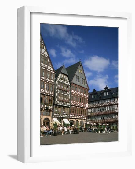 Outdoor Cafes in the Romer Area, Frankfurt Am Main, Germany, Europe-Tovy Adina-Framed Photographic Print