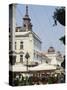 Outdoor Cafes on Kneza Mihailova Pedestrian Boulevard, Belgrade, Serbia-Christian Kober-Stretched Canvas