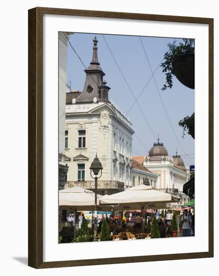 Outdoor Cafes on Kneza Mihailova Pedestrian Boulevard, Belgrade, Serbia-Christian Kober-Framed Photographic Print