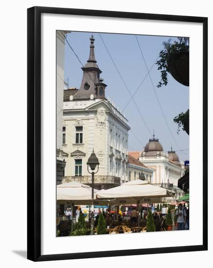 Outdoor Cafes on Kneza Mihailova Pedestrian Boulevard, Belgrade, Serbia-Christian Kober-Framed Photographic Print