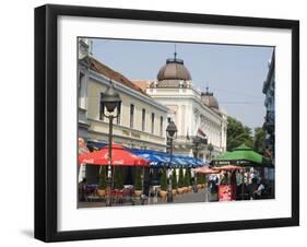 Outdoor Cafes on Kneza Mihailova Pedestrian Boulevard, Belgrade, Serbia-Christian Kober-Framed Photographic Print