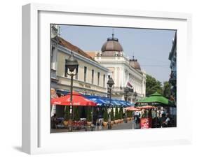 Outdoor Cafes on Kneza Mihailova Pedestrian Boulevard, Belgrade, Serbia-Christian Kober-Framed Photographic Print