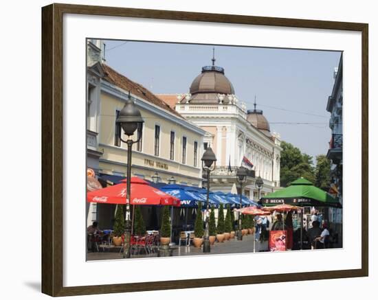 Outdoor Cafes on Kneza Mihailova Pedestrian Boulevard, Belgrade, Serbia-Christian Kober-Framed Photographic Print