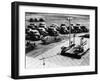 Outdoor Church Service with Cars Parked Behind, USA, 1950s-null-Framed Photographic Print