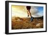 Outdoor Cross-Country Running in Early Sunrise Concept for Exercising, Fitness and Healthy Lifestyl-Flynt-Framed Photographic Print