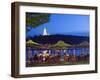 Outdoor Dining Below the Lavra and Dnieper River, Kiev, Ukraine, Europe-Christian Kober-Framed Photographic Print