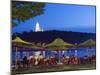 Outdoor Dining Below the Lavra and Dnieper River, Kiev, Ukraine, Europe-Christian Kober-Mounted Photographic Print